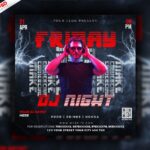 Friday Dj Party Social Media Post PSD Template