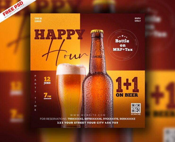 Happy Hour Beer Flyer cover min