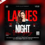 Girl Ladies Night Social Media Post Free Psd