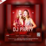 Dj Party Social Media Post PSD Template