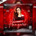 DJ Party Night Club Social Media Post Free Psd