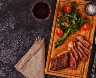 Beef Steak On A Dark Background Free Image